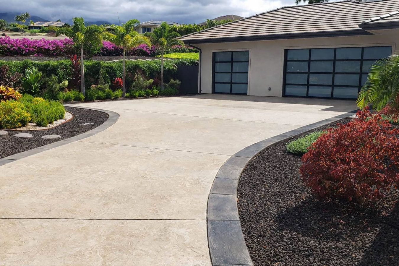 Concrete driveway building in Medford, MA